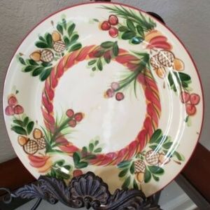 Gail Pittman Siena Christmas Memories Acorn Plate